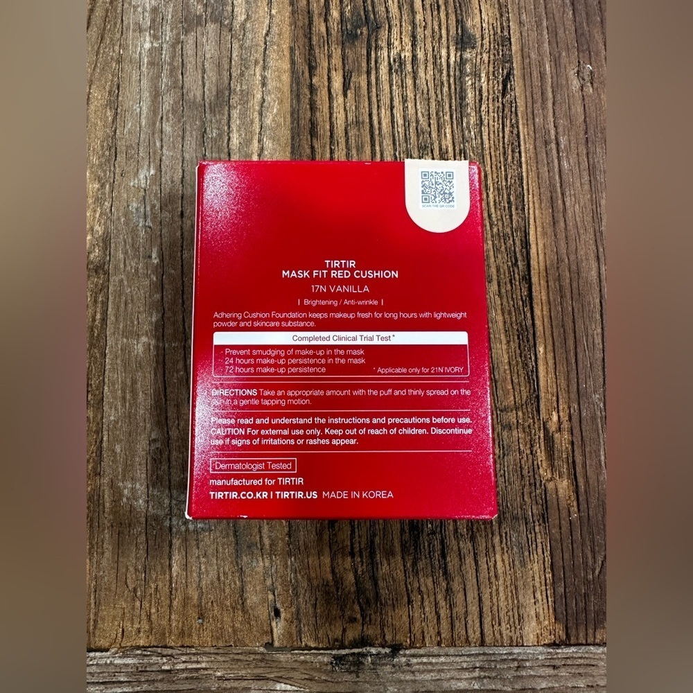 TIRTIR Mask Fit Red Cushion Foundation - 17N Vanilla - Picture 3 of 6
